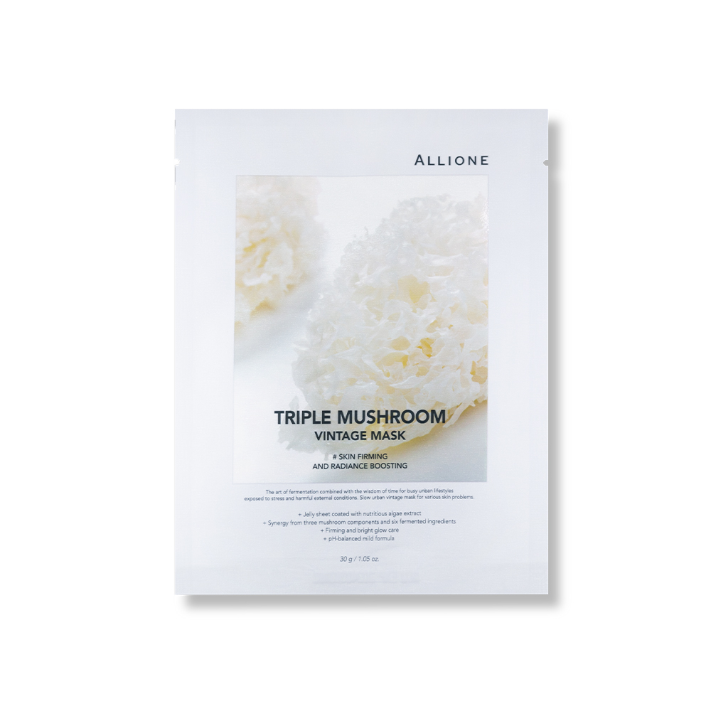 【ALLIONE】Triple Mushroom Vintage Mask 5ea